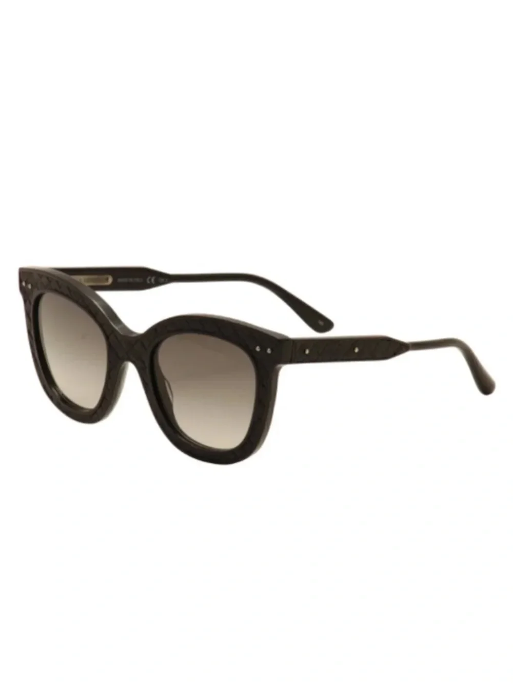Bottega Veneta NEW Calfskin Leather & Acetate Cat Eye Sunglasses w Origi…